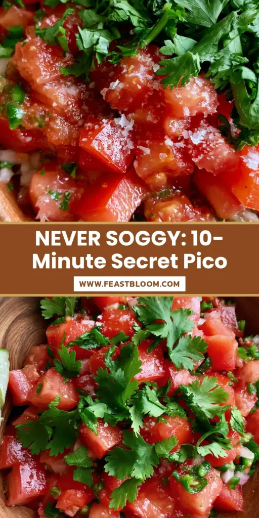 A close-up shot of vibrant pico de gallo in a terracotta bowl with firm Roma tomatoes and hand-torn cilantro.